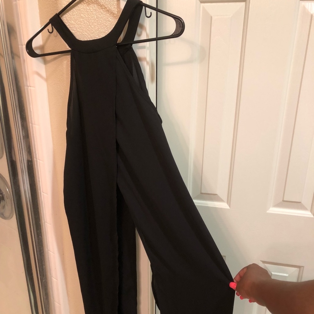 Long sheer two sided blouse